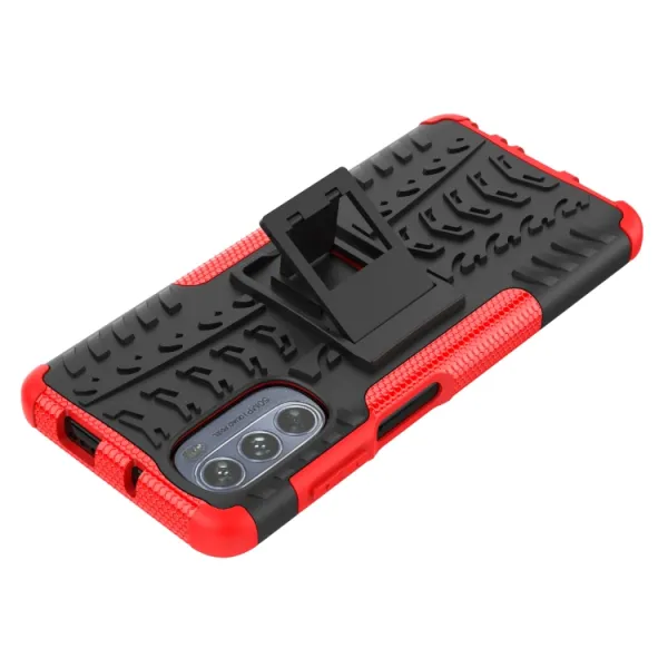 STAND Extra odolný obal Motorola Moto G62 5G červený