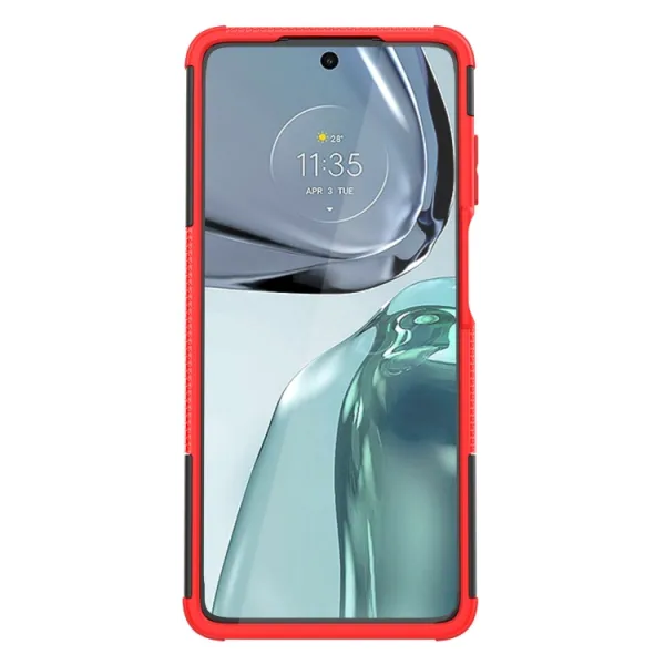 STAND Extra odolný obal Motorola Moto G62 5G červený