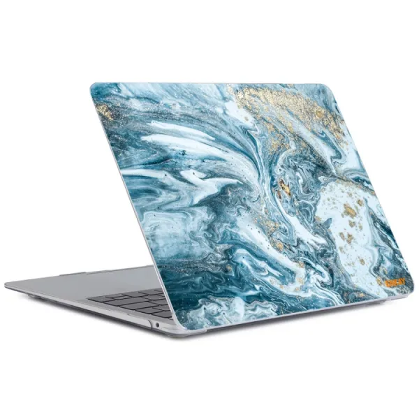 ENKAY MARBLE Puzdro pre Macbook Pro 16" A2141 DARK BLUE