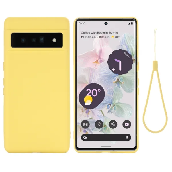 RUBBER Ochranný kryt pre Google Pixel 7 žltý