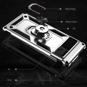 RING Obal s držiakom pre Google Pixel 7 strieborný