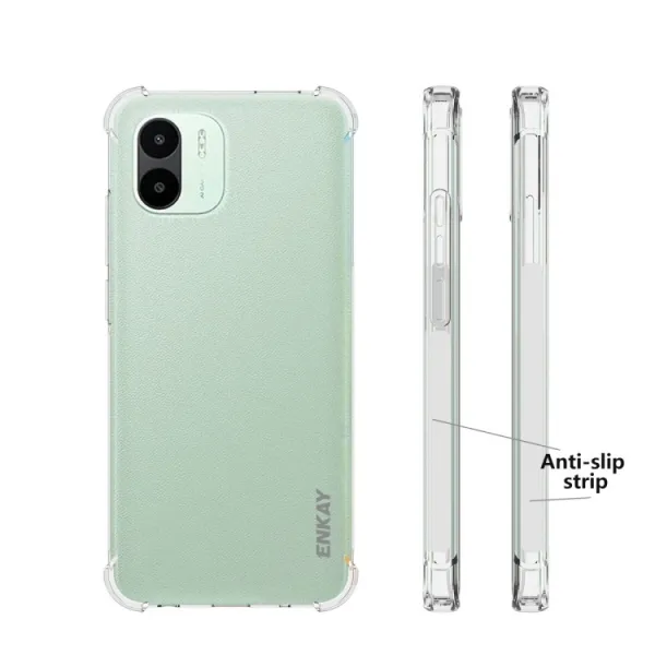 ENKAY AIRBAG Extra odolný kryt Xiaomi Redmi A1 / Redmi A2 priehľadný
