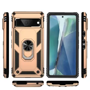 RING Obal s držiakom pre Google Pixel 7 zlatý