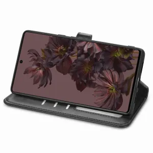 LEATHER BUCKLE Peňaženkový obal Google Pixel 7 čierny