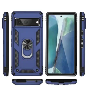 RING Obal s držiakom pre Google Pixel 7 modrý