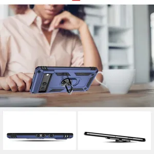 RING Obal s držiakom pre Google Pixel 7 modrý