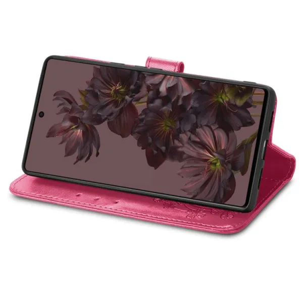 ART FLOWERS Peňaženkový kryt Google Pixel 7 tmavoružový