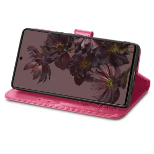 ART FLOWERS Peňaženkový kryt Google Pixel 7 tmavoružový