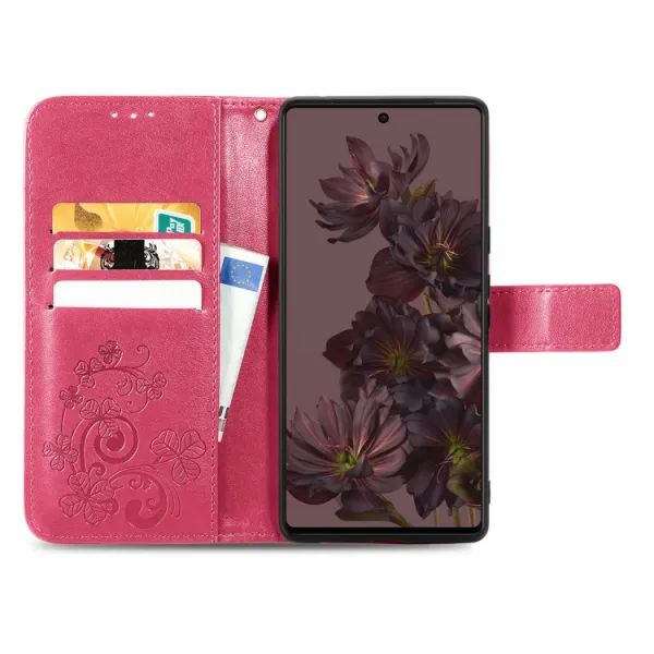 ART FLOWERS Peňaženkový kryt Google Pixel 7 tmavoružový