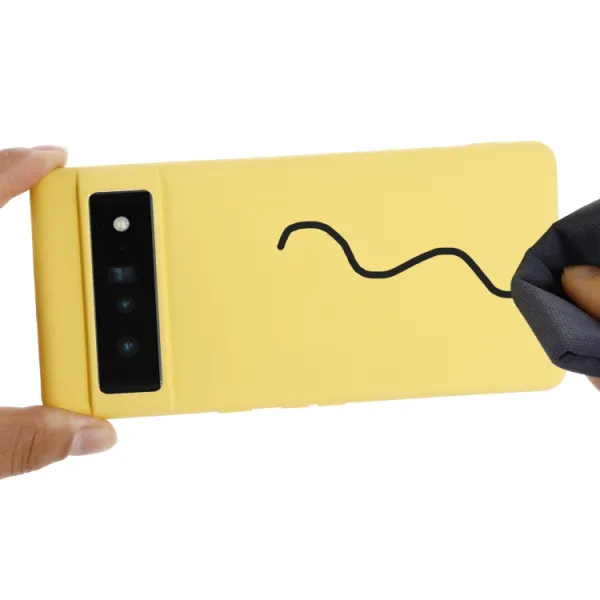 RUBBER Ochranný kryt pre Google Pixel 7 žltý