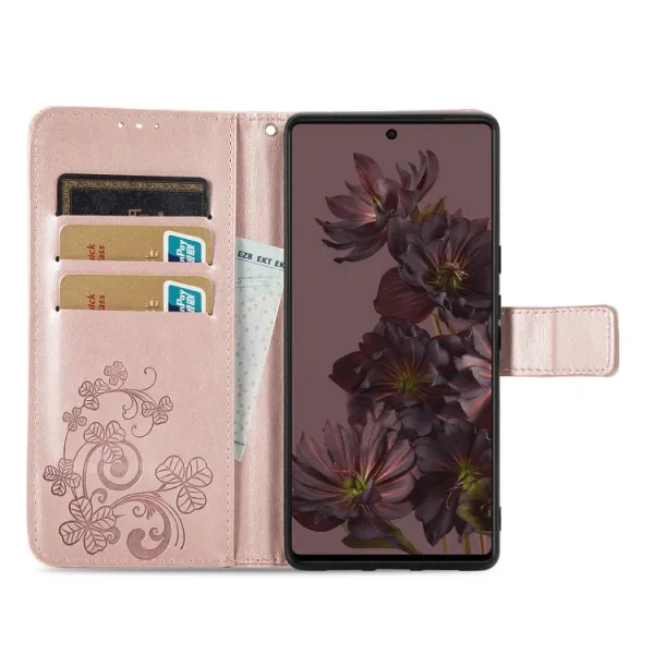 ART FLOWERS Peňaženkový kryt Google Pixel 7 svetloružový