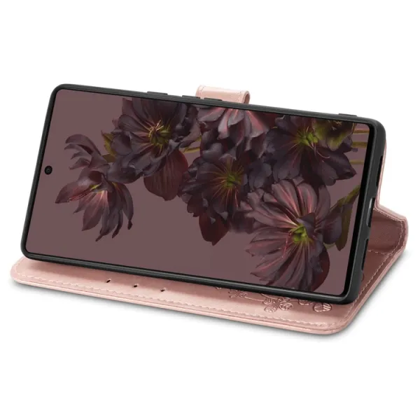 ART FLOWERS Peňaženkový kryt Google Pixel 7 svetloružový