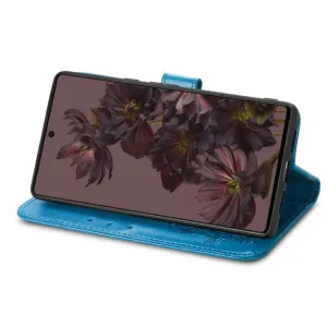 ART FLOWERS Peňaženkový kryt Google Pixel 7 modrý