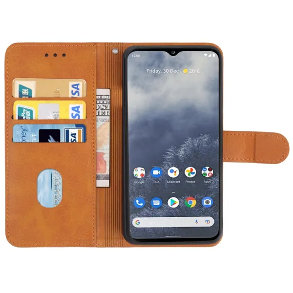 SMOOTH Peňaženkové puzdro pre Nokia G60 hnedý