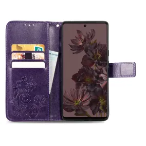 ART FLOWERS Peňaženkový kryt Google Pixel 7 fialový
