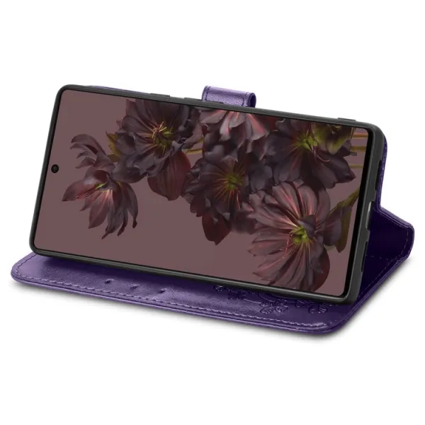 ART FLOWERS Peňaženkový kryt Google Pixel 7 fialový