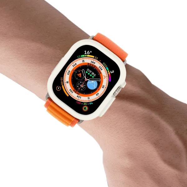 TPU HALF COVER Obal pre Apple Watch Ultra 1 / 2 / 3 49mm béžový