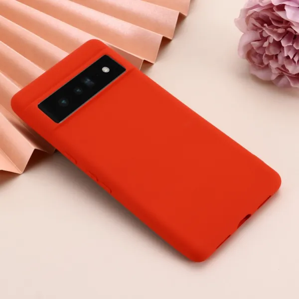 RUBBER Ochranný kryt pre Google Pixel 7 červený