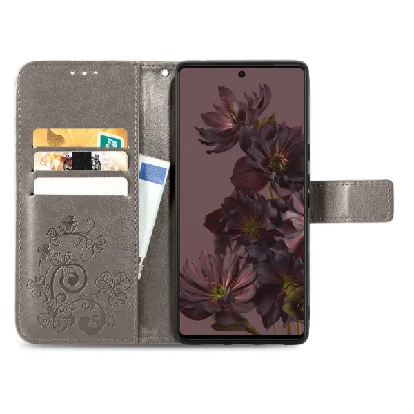 ART FLOWERS Peňaženkový kryt Google Pixel 7 šedý