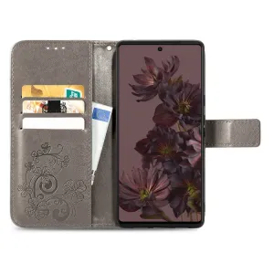 ART FLOWERS Peňaženkový kryt Google Pixel 7 šedý