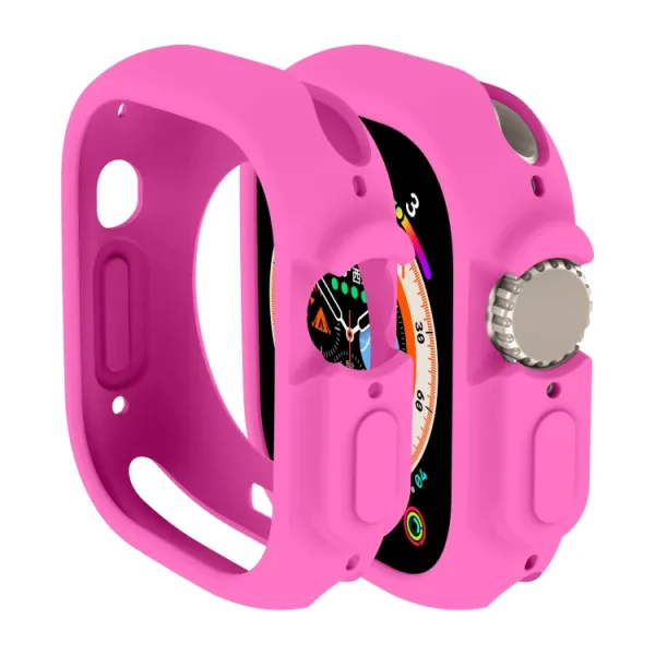 TPU HALF COVER Obal pre Apple Watch Ultra 1 / 2 / 3 49mm tmavoružový