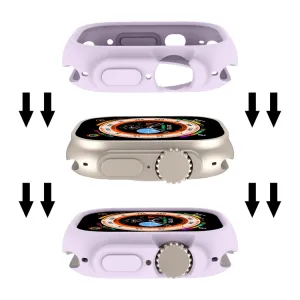 TPU HALF COVER Obal pre Apple Watch Ultra 1 / 2 / 3 49mm fialový