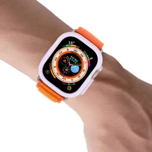 TPU HALF COVER Obal pre Apple Watch Ultra 1 / 2 / 3 49mm fialový