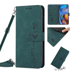 ART SMILE Peňaženkový kryt so šňúrkou Motorola Moto E32 / E32s zelený