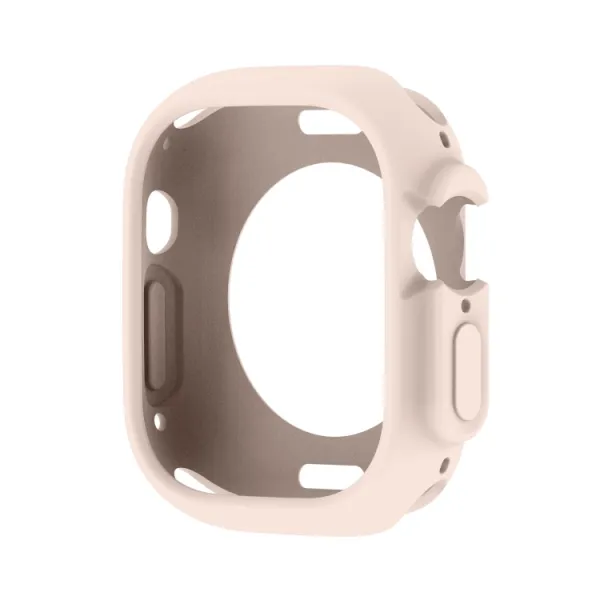 TPU HALF COVER Obal pre Apple Watch Ultra 1 / 2 / 3 49mm svetloružový