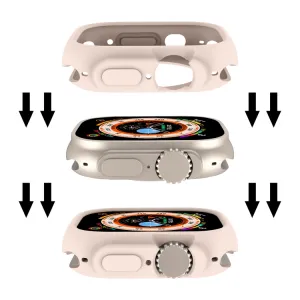TPU HALF COVER Obal pre Apple Watch Ultra 1 / 2 / 3 49mm svetloružový