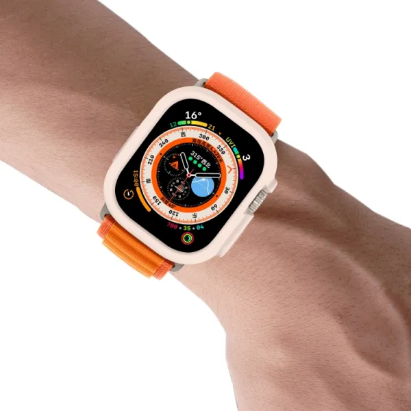 TPU HALF COVER Obal pre Apple Watch Ultra 1 / 2 / 3 49mm svetloružový
