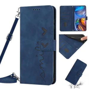 ART SMILE Peňaženkový kryt so šňúrkou Motorola Edge 30 Ultra modrý