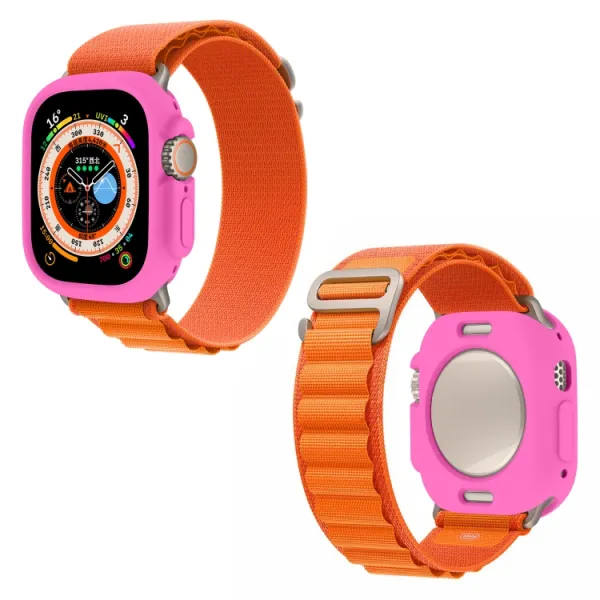 TPU HALF COVER Obal pre Apple Watch Ultra 1 / 2 / 3 49mm tmavoružový