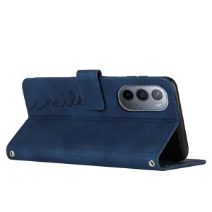 ART SMILE Peňaženkový kryt so šňúrkou Motorola Edge 30 Ultra modrý