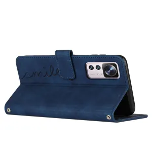 ART SMILE Peňaženkový kryt so šňúrkou Xiaomi 12T / 12T Pro modrý