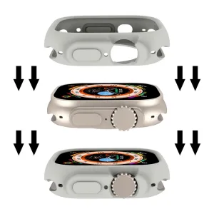 TPU HALF COVER Obal pre Apple Watch Ultra 1 / 2 / 3 49mm šedý
