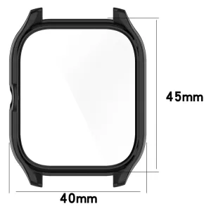 PC FULL COVER Plastový kryt so sklom Amazfit GTS 4 ružový