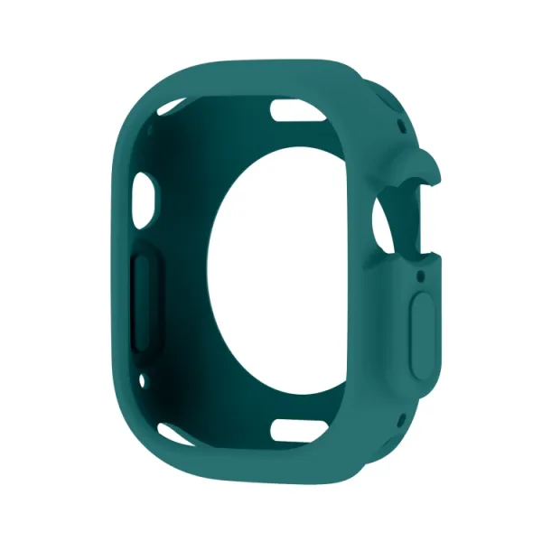TPU HALF COVER Obal pre Apple Watch Ultra 1 / 2 / 3 49mm tmavozelený