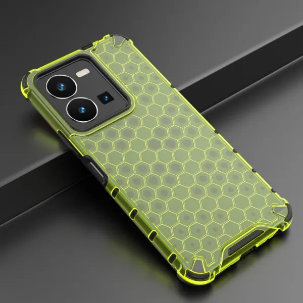 HONEYCOMB Ochranný kryt Vivo Y35 zelený