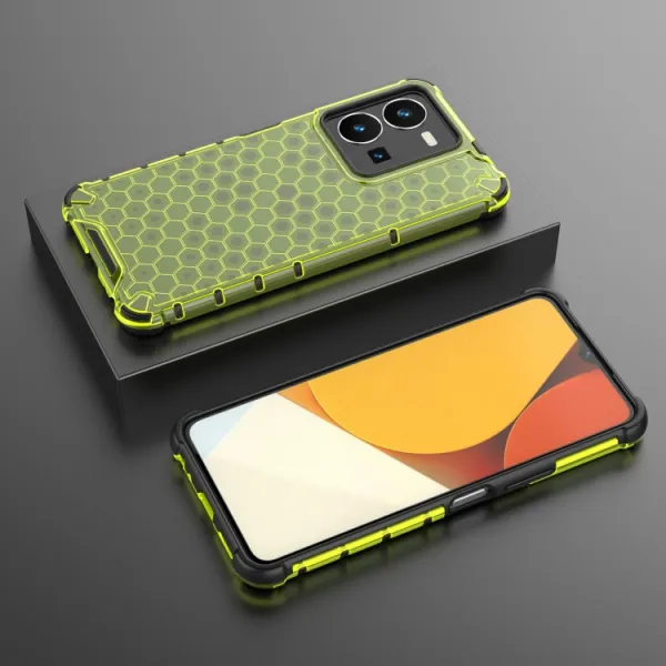 HONEYCOMB Ochranný kryt Vivo Y35 zelený