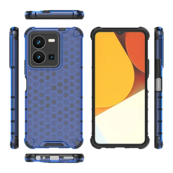 HONEYCOMB Ochranný kryt Vivo Y35 modrý