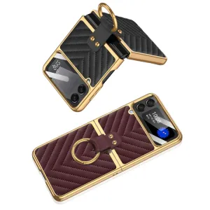 GKK ARROW Kryt s držiakom pre Samsung Galaxy Z Flip4 5G bordový