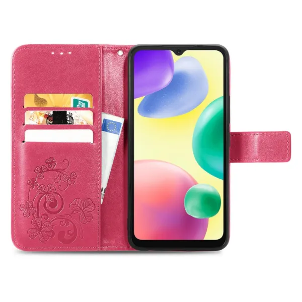 ART FLOWERS Peňaženkový kryt Xiaomi Redmi 10A tmavoružový