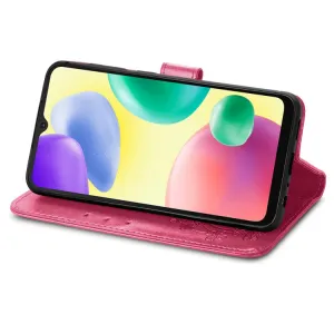 ART FLOWERS Peňaženkový kryt Xiaomi Redmi 10A tmavoružový