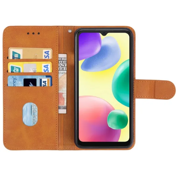 SMOOTH Peňaženkové puzdro pre Xiaomi Redmi 10A hnedý