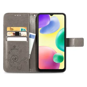 ART FLOWERS Peňaženkový kryt Xiaomi Redmi 10A šedý