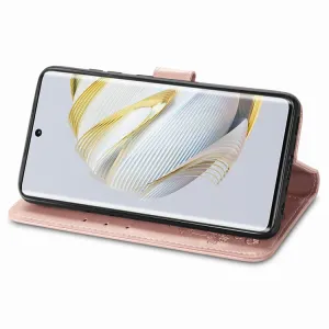 ART FLOWERS Peňaženkový kryt Huawei nova 10 svetloružový