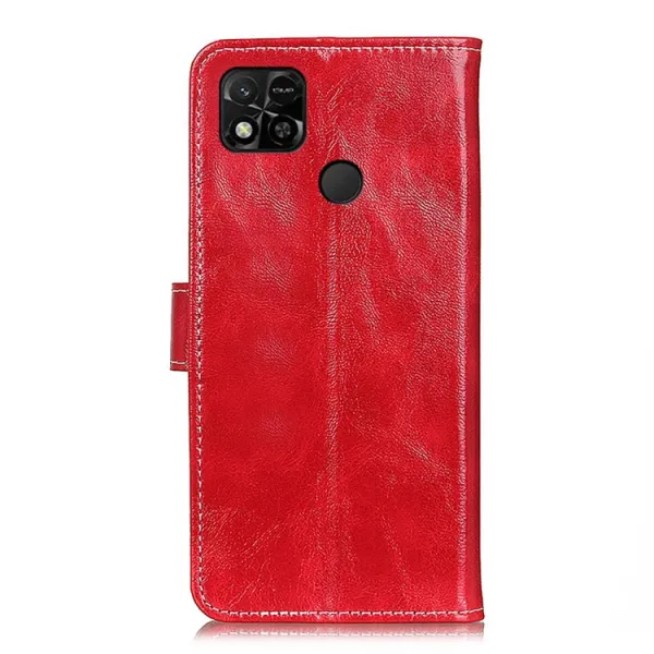 RETRO Peňaženkový obal Xiaomi Redmi 10A červený