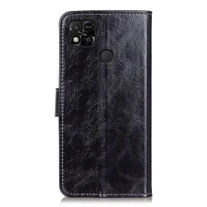 RETRO Peňaženkový obal Xiaomi Redmi 10A čierny