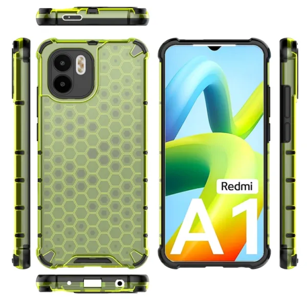 HONEYCOMB Ochranný kryt Xiaomi Redmi A1 / Redmi A2 zelený